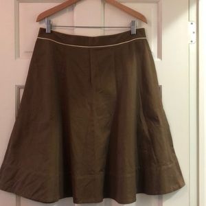 DKNY Brown Flare Skirt